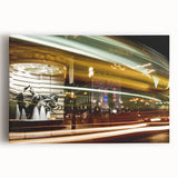 Black and white stretched canvas of Piccadilly, England, ideal for kitchen wall art or bedroom ambiance.