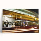 Black and white stretched canvas of Piccadilly, England, ideal for kitchen wall art.