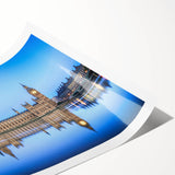 Extra large wall art featuring a line art design of flowers, in black and white, on a rolled print.