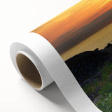 Art Deco poster of a European Estonian scenery on rolled canvas, featuring pastel shades, ideal for nursery wall art.