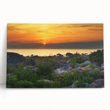 Black and white photo of a European cityscape on stretched canvas, ideal for kitchen wall art.