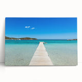 Black and white photograph of Corsica landscape on large stretched canvas, ideal for kitchen wall art.