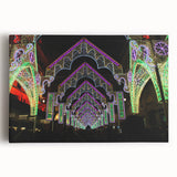 Black and white photograph of Lyon cityscape on stretched canvas, ideal for kitchen wall art.