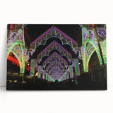 Large black and white stretched canvas of Lyon's cityscape, suitable for kitchen wall art.