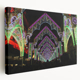 Large art depicting the Lyon cityscape in muted earth tones on stretched canvas, suitable for kitchen wall art.