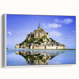 Vintage poster art of a scenic French landscape on framed canvas.