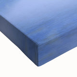 Large art of a black and white landscape painting featuring the French countryside on stretched canvas.