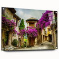 Acrylic print of a serene Nice, France landscape in soft pastel shades, suitable for bedroom or dining room decor.