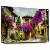 Acrylic print of a serene Nice, France landscape in soft pastel shades, suitable for bedroom or dining room decor.