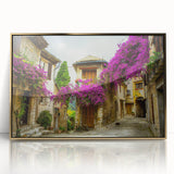 Art Deco poster of Nice, France, with muted gold and blue tones on framed acrylic, ideal for modern nursery decor.