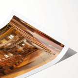 Extra large wall art featuring line art flowers in muted tones, ideal for large living room decor.