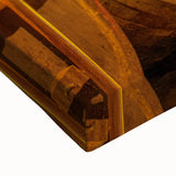 Black and white landscape art painting of Normandy on stretched canvas, suitable for bedroom wall art.