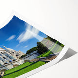 Extra large wall art featuring line art flowers in muted colors on a rolled canvas, ideal for large living room decor.