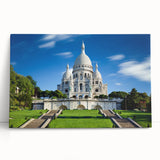 Large black and white canvas print of the Eiffel Tower, ideal for kitchen wall art.