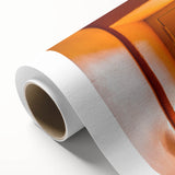 Art deco poster of a serene French southern landscape in pastel colors on rolled canvas, ideal for nursery wall art.