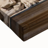 Black and white landscape painting of the Versailles gardens on stretched canvas, suitable for bedroom wall art.