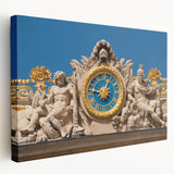 Large art print of the Versailles scenery in soft pastel tones on stretched canvas, suitable for kitchen wall art.