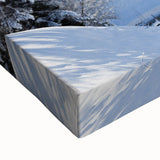 Large art of a black and white Bavarian landscape on stretched canvas, ideal for bedroom wall decor.