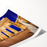 Extra large wall art featuring line art flowers on a muted palette, rolled print, ideal for large living room decor.