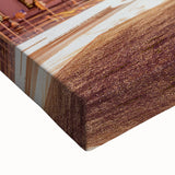 Large art of a black and white Munich landscape painting on stretched canvas, suited for bedroom wall decor.