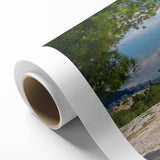 Art Deco poster of Athens skyline in pastel shades on rolled canvas, ideal for nursery wall art.