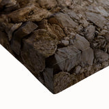 Black and white landscape art painting of Rhodes, Greece on stretched canvas, ideal for bedroom wall art.