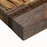 Black and white landscape art painting of a Greek scenery on stretched canvas, ideal for bedroom wall art.