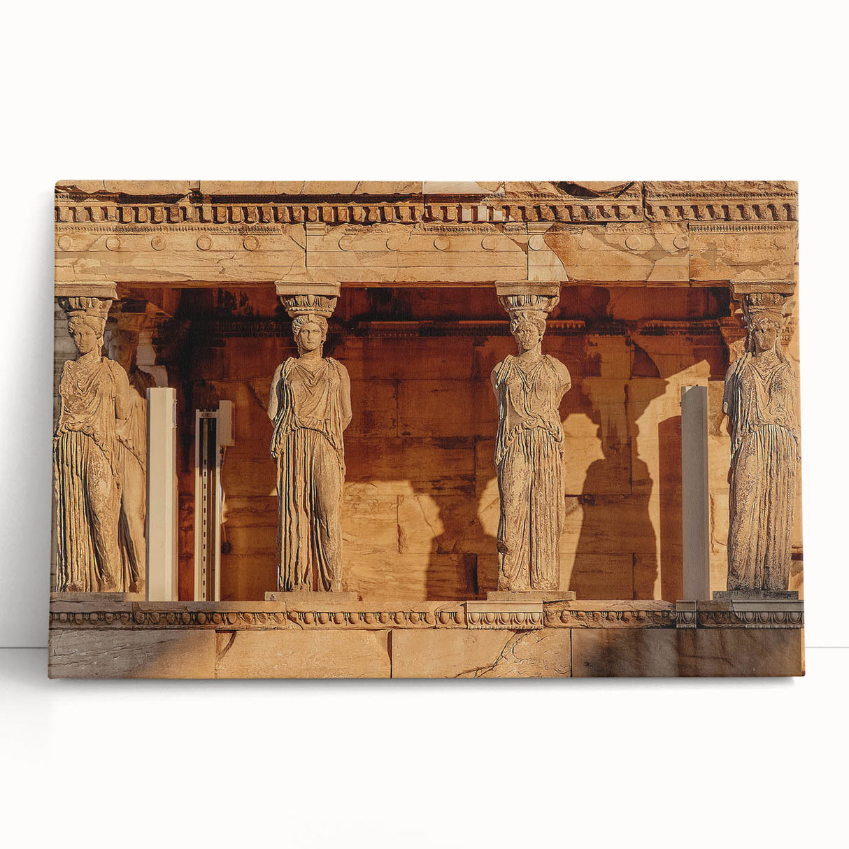 Black and white image of a European street scene on a large stretched canvas, suitable for kitchen wall art.