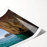 Extra large wall art featuring line art flowers in soft pastel colors on a rolled canvas, ideal for large living room decor.