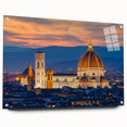 Acrylic print of Florence scenery, featuring soft pastel shades, ideal for dining room decor.