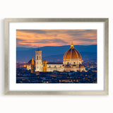 Extra large wall art depicting an abstract Florence scenery in textured gray and silver tones on a framed canvas.