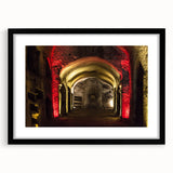 Extra large wall art featuring a colorful, abstract rendition of Naples, Italy on a textured canvas.