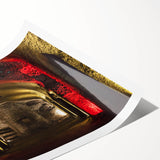 Extra large wall art featuring line art flowers in muted earth tones on rolled print, ideal for large living room decor.