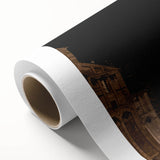 Art Deco poster of the Leaning Tower of Pisa in muted earth tones on rolled canvas, ideal for nursery wall art.