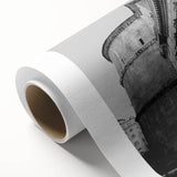 Art deco poster of Rome scenery on rolled canvas, with pastel shades, suited for nursery wall art or dining room.