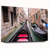 Acrylic print of a Venice scenery in muted earth tones, ideal for bedroom or dining room decor.