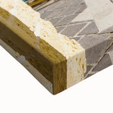 Black and white landscape art painting of Malta on stretched canvas, ideal for bedroom wall decor.