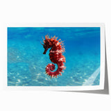 Extra large rolled print of Mediterranean Sea scenery with vibrant blue and white tones, ideal for art wall dining room.