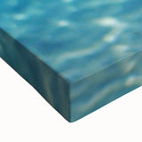 Black and white landscape art painting of the Mediterranean Sea on stretched canvas, suitable for bedroom wall decor.