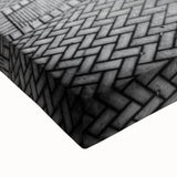 Black and white landscape art painting of Amsterdam on stretched canvas, ideal for bedroom wall decor.