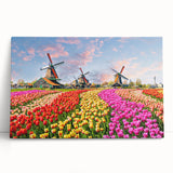 Black and white photograph of a European cityscape on stretched canvas, ideal for kitchen wall art.