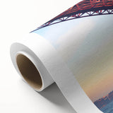 Art Deco poster of Lisbon scenery with pastel shades on rolled canvas, ideal for nursery wall art.