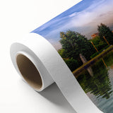 Art deco poster of Moscow skyline in pastel shades on rolled canvas, ideal for nursery wall art.