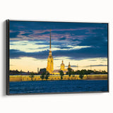 Black and white wall art of a vintage poster featuring the landscape of St.