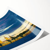 Extra large wall art featuring line art flowers in muted colors on a rolled print, ideal for large living room decor.