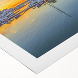 Art deco poster of Sochi landscape in vibrant hues on rolled canvas, suitable for dining room wall art.