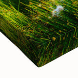 Large art of a black and white Slovakian landscape on stretched canvas, suitable for bedroom wall decor.