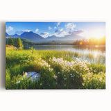 Black and white photo of a European cityscape on stretched canvas, ideal for kitchen wall art.