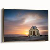 Framed canvas landscape art painting depicting Andalucia, Spain, with vibrant colors on a black background.