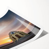 Extra large wall art featuring line art flowers in subtle tones on a rolled print, suitable for large living room decor.